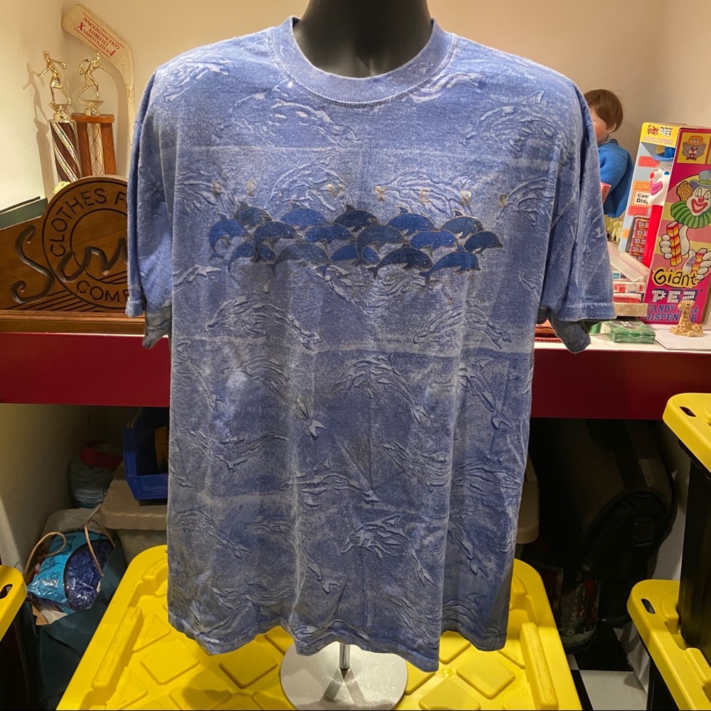 Vintage Ft. Myers Hydro Dipped Dolphin Tee